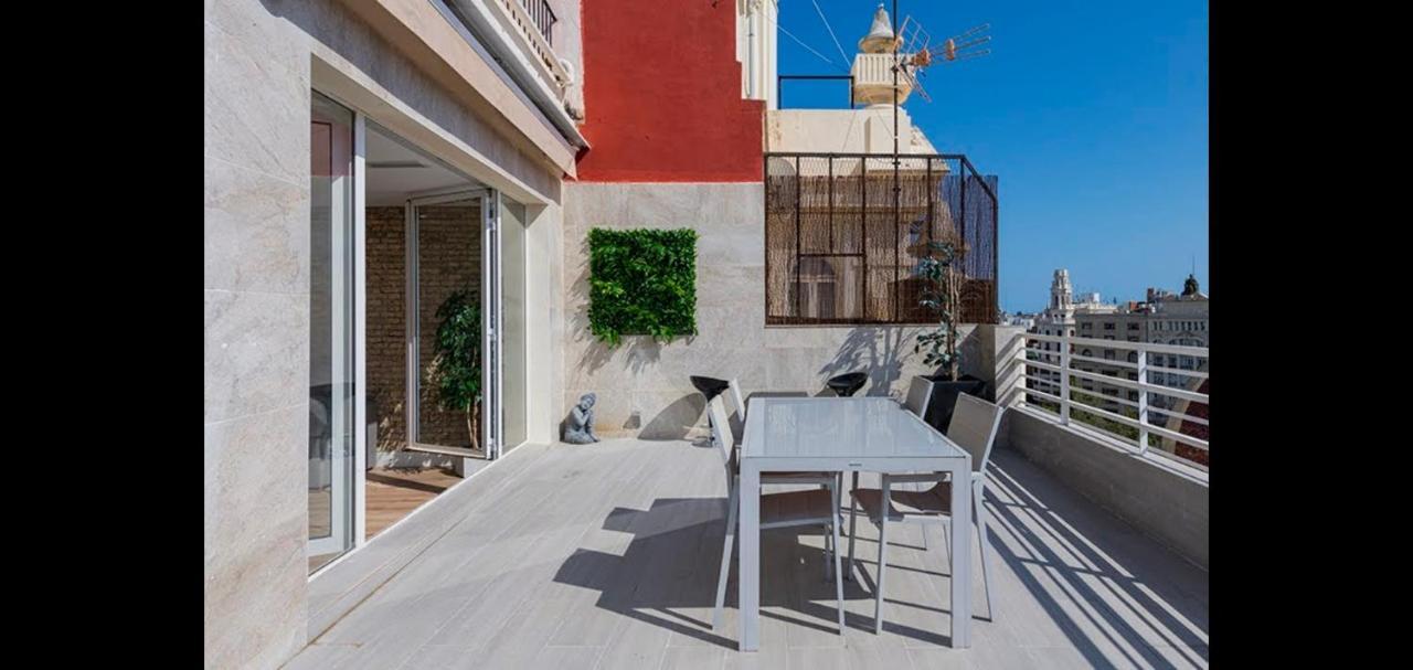 Apartamento Atico de Lujo Valencia Exterior foto